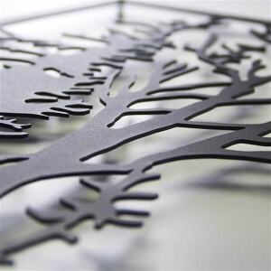 3 Lü Ağaç Metal Duvar Dekoru - 6