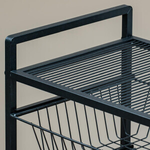 4 Raflı Tekerlekli Sebzelik - 7