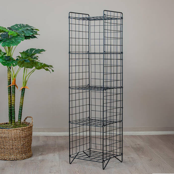 5 Raflı Tel Kitaplık - 3