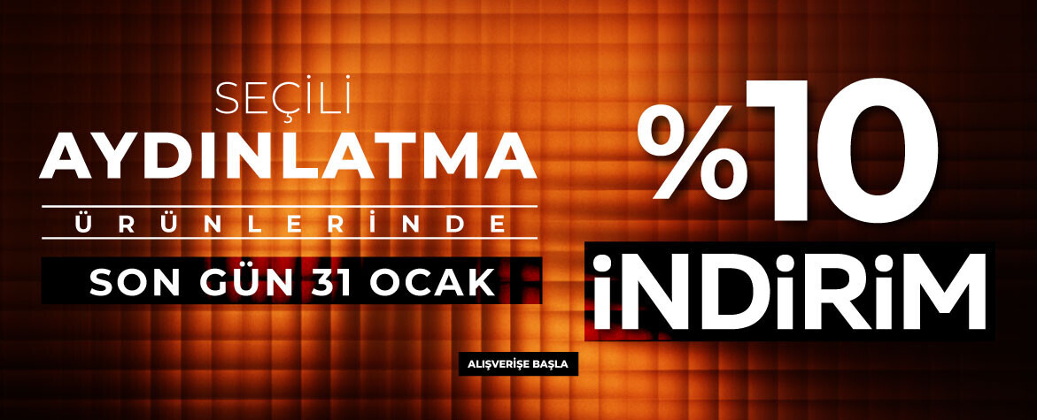 aydınlatma 10 indirim