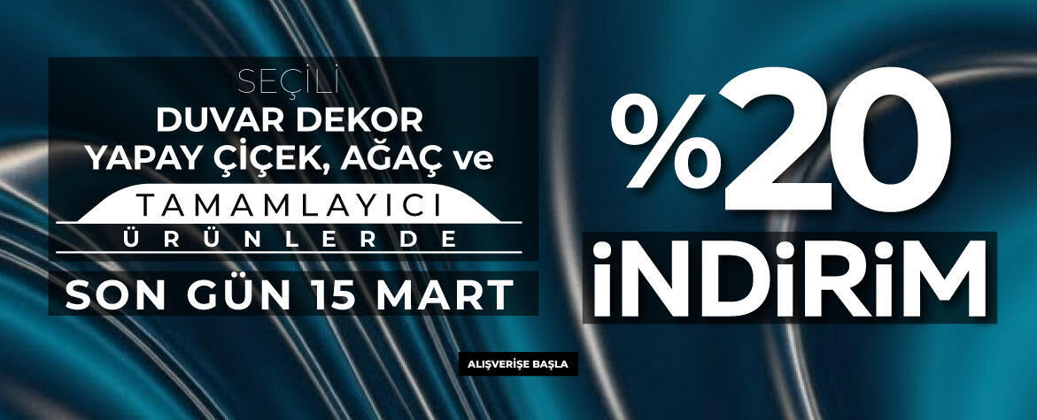 Duvar Dekor yapay çiçek tamamlayıcı