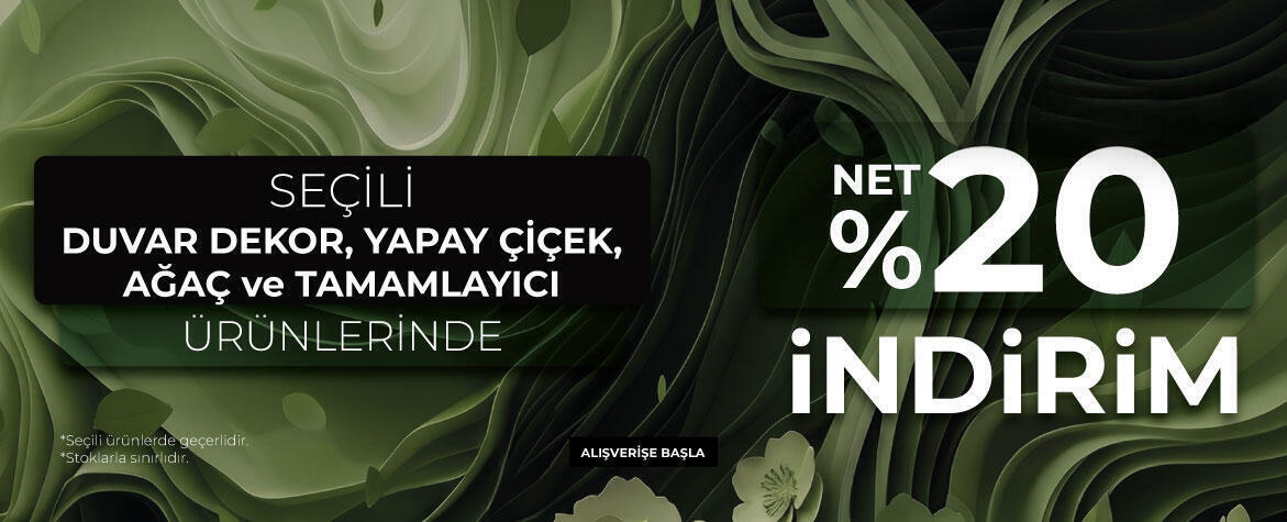 duvar dekor yapay çiçek ağaç tamamlayıcı 20 indirim