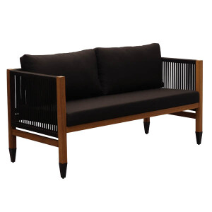 AB21 İkili Koltuk V0601 Siyah İp 150X62X - 1