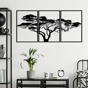 Afrika Ağacı Metal Duvar Dekoru 75x150 - TepeHome (1)