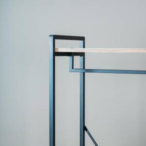 Ahşap Raflı Metal Askılık - 8