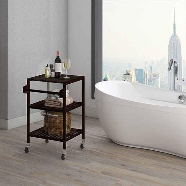 Akasya Ahşap Servis Arabası - 4