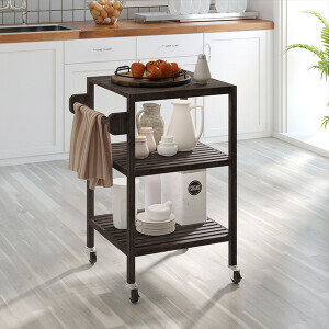 Akasya Ahşap Servis Arabası - 6