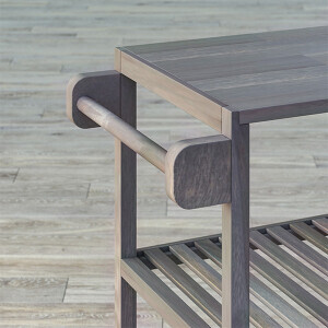 Akasya Ahşap Servis Arabası - 4