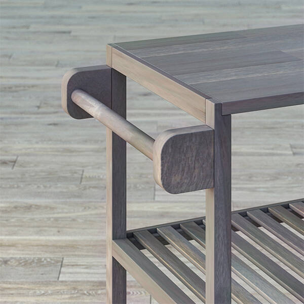 Akasya Ahşap Servis Arabası - 4