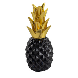 Ananas Siyah Gold Dekoratif Obje - 1