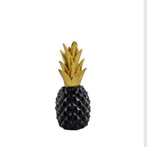 Ananas Siyah Gold Dekoratif Obje - 2