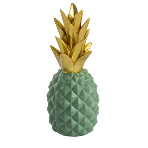 Ananas Yeşil Gold Dekoratif Obje - TepeHome