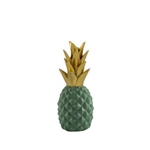 Ananas Yeşil Gold Dekoratif Obje - TepeHome (1)