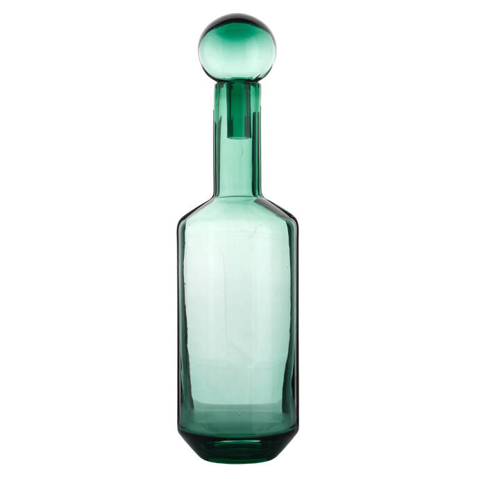 Antik Cam Yeşil Kapaklı Karaf13x13x50 Cm - 3