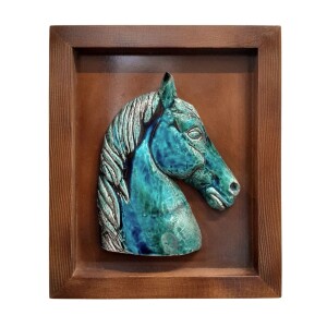 At Başı Figürü Dekoratif Pano 30X36 Cm - TepeHome