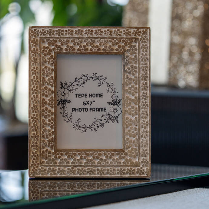 Baskılı Natural Fotoğraf Çerçevesi 5X7 - 2