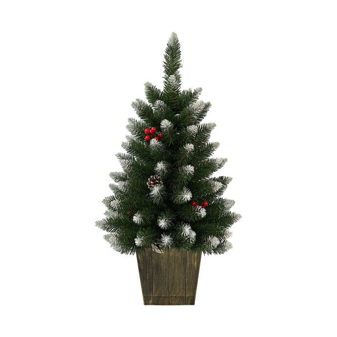 Berry Karlı Çam Ağacı 90 Cm - 1
