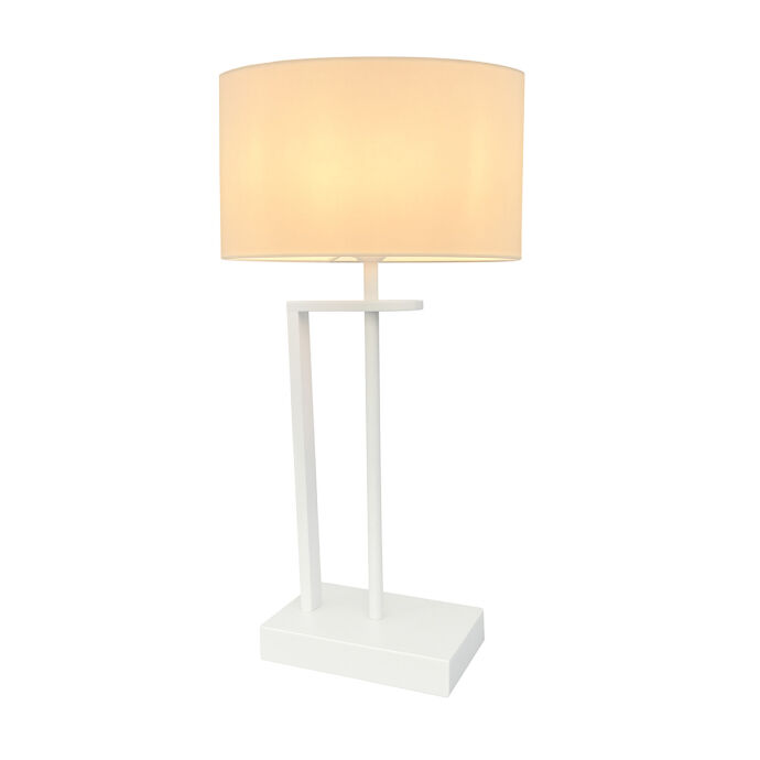 Beyaz Boyalı Masa Lambası 1284-Ml-1Bby