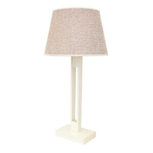 Beyaz Boyalı Masa Lambası 1285-Ml-1Bby - 1