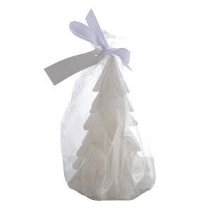 Beyaz Çam Ağacı Figürlü Mum - TepeHome (1)