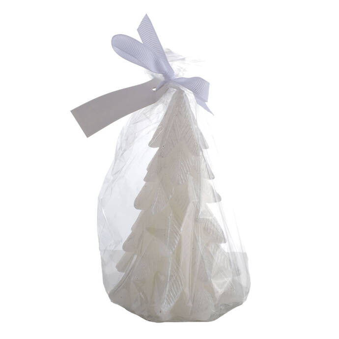 Beyaz Çam Ağacı Figürlü Mum - 2