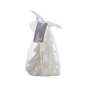 Beyaz Çam Ağacı Figürlü Mum - TepeHome