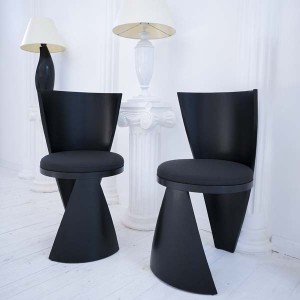 Black Ovi Sandalye - 1