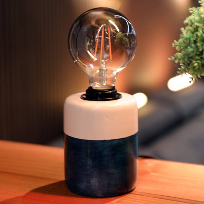 Bubble Mavi Beyaz Masa Üstü Aydınlatma - 2