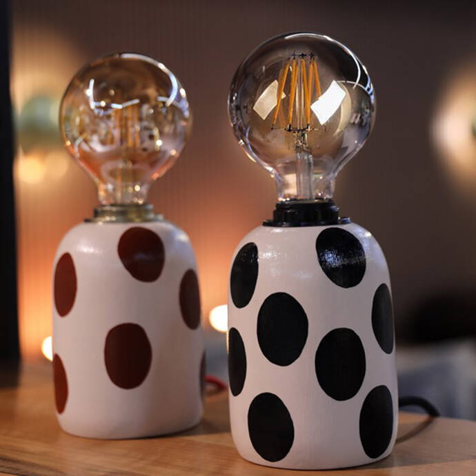 Bubble Siyah Masa Üstü Aydınlatma - 2