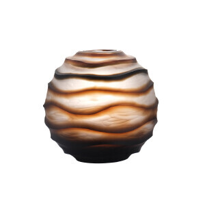 Cam Vazo Brown 18x18x16 Cm - TepeHome