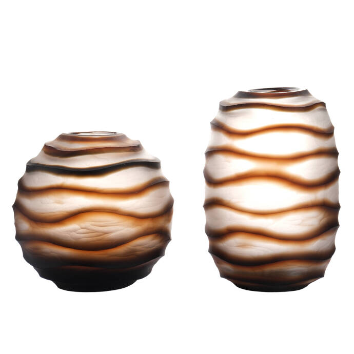 Cam Vazo Brown 18x18x16 Cm - 2