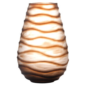 Cam Vazo Brown 18x18x29 Cm - TepeHome