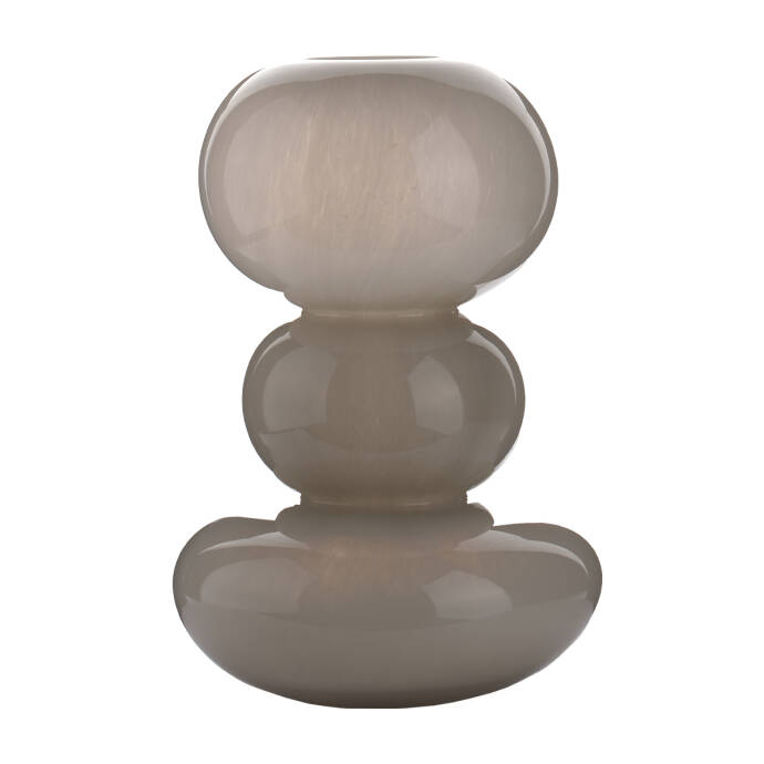 Cam Vazo Üç Katmalı Dekoratif Obje Küçük - 1