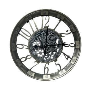 Çarklı  Metal Duvar Saati CM21K028R - TepeHome