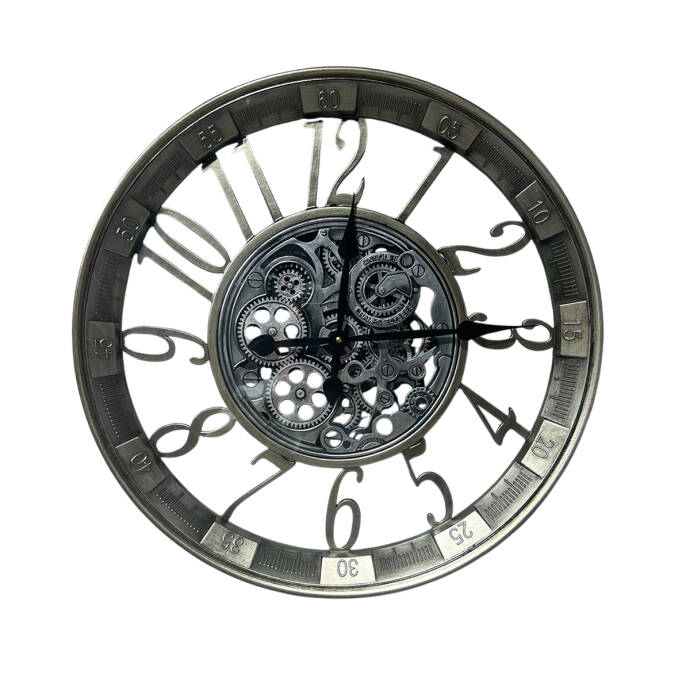 Çarklı  Metal Duvar Saati CM21K028R - 1
