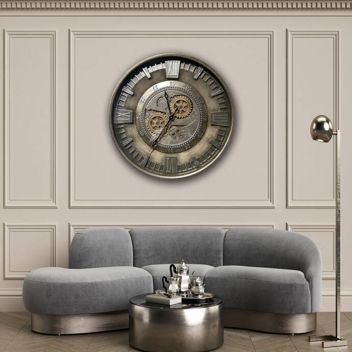 Çarklı  Metal Duvar Saati CM21K038 - 2