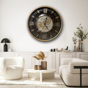 Çarklı  Metal Duvar Saati CM21K33 - TepeHome (1)