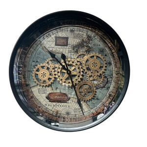 Çarklı  Metal Duvar Saati CM23101 - TepeHome