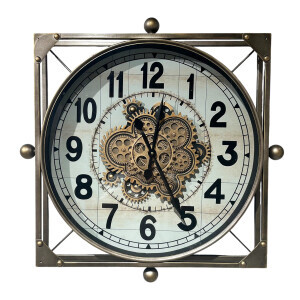 Çarklı  Metal Duvar Saati CM24129 - TepeHome