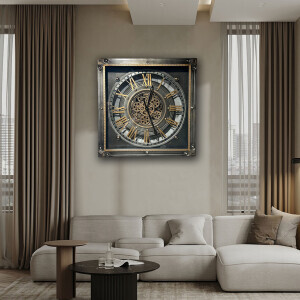 Çarklı  Metal Duvar Saati CM24K038 - TepeHome (1)