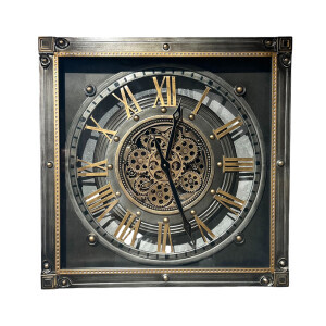 Çarklı  Metal Duvar Saati CM24K038 - TepeHome