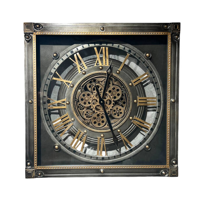 Çarklı  Metal Duvar Saati CM24K038 - 1