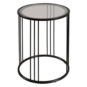 Carmen Köşe Sehpa Siyah - TepeHome