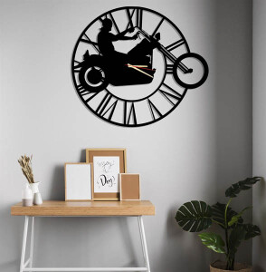 Chopper Metal Duvar Saati - TepeHome
