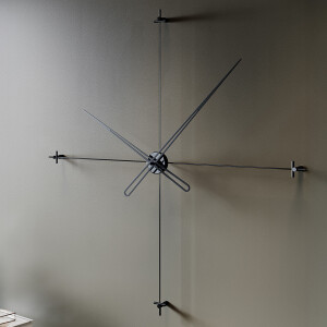 Compass90Siyah Dekoratif Duvar Saati - TepeHome
