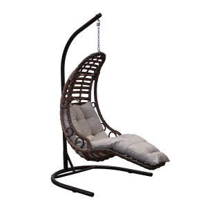 Cp006 Tekli Salıncak Koyu Kahverengi - TepeHome