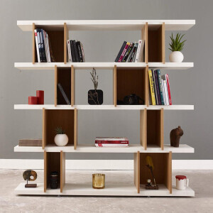 Deep Kitaplık Meşe - TepeHome (1)
