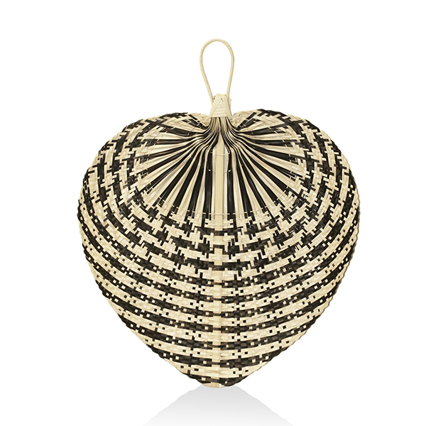 Dekoratif Bambu Duvar Dekoru Siyah - 1