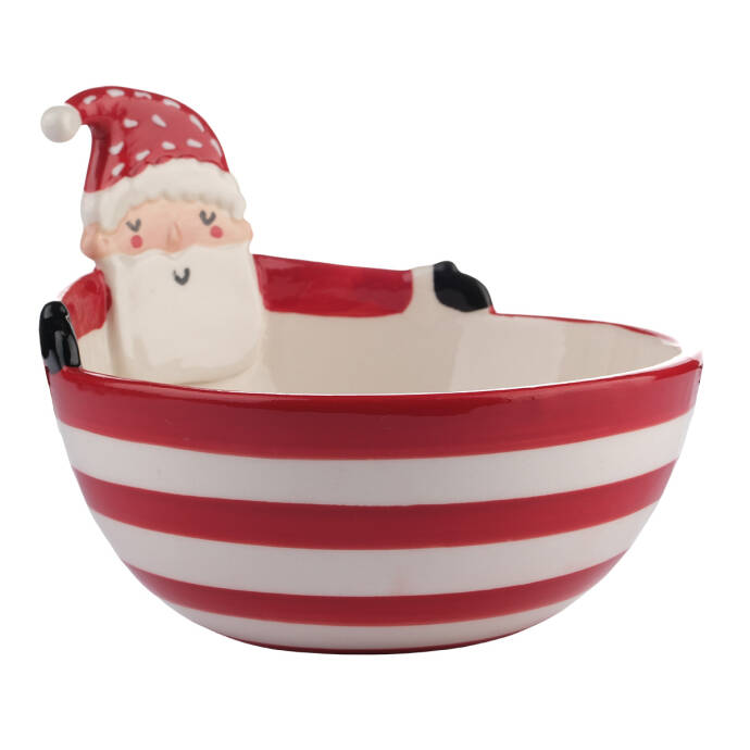 Dekoratif Kutlama Kasesi Santa Kırmızı - 1