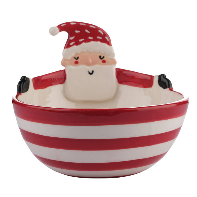 Dekoratif Kutlama Kasesi Santa Kırmızı - 2